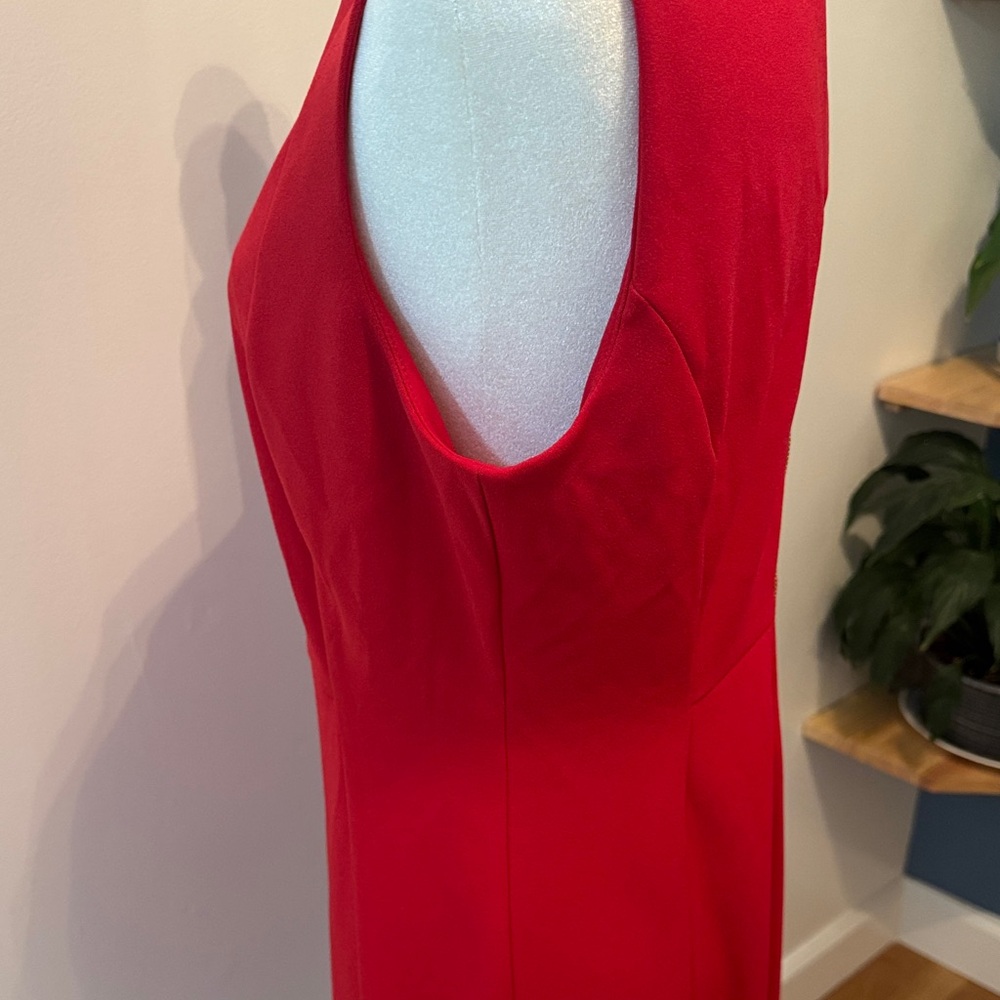 Calvin Klein Red sleeveless work party Dress - Picture 8 of 12